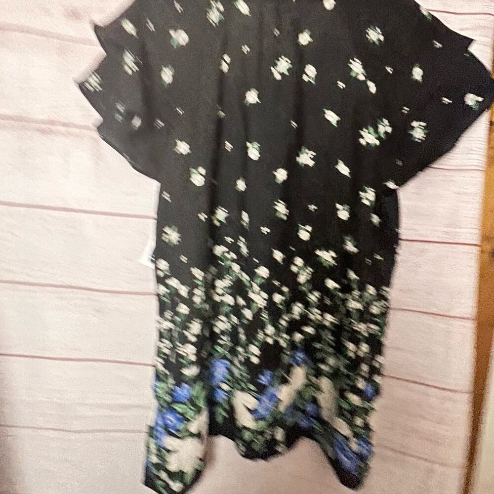 Old Navy Women's Short Sleeve Floral Print Blouse Sz L - Picture 9 of 13